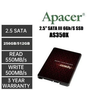 اس اس دی اینترنال SATA III اپیسر مدل AS350X ظرفیت 256 گیگابایت