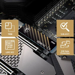 اس اس دی اینترنال PCIe Gen4 x4 ام اس آی مدل SPATIUM M450 ظرفیت 1 ترابایت