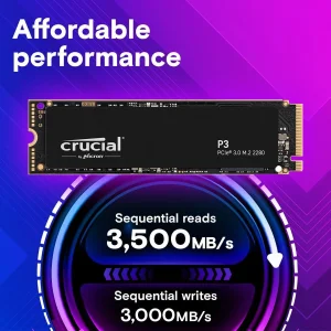 اس اس دی اینترنال کروشیال مدل P3 PCIe M.2 2280 ظرفیت دو ترابایت
