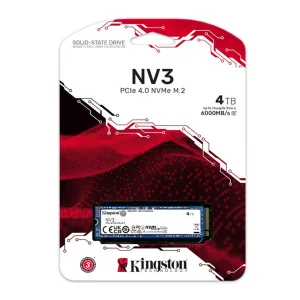 اس اس دی اینترنال PCIe Gen4 x4 کینگستون مدل SNV3S ظرفیت 4 ترابایت