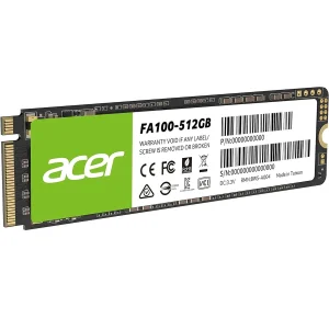 اس اس دی اینترنال PCIe Gen3 x4 ایسر مدل FA100 ظرفیت 512 گیگابایت