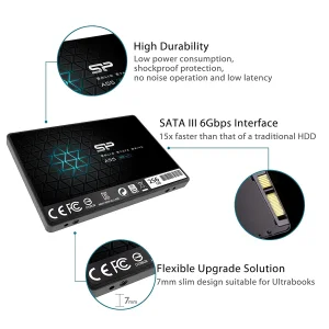 اس اس دی اینترنال SATA III سیلیکون پاور مدل Ace A55 ظرفیت 256 گیگابایت