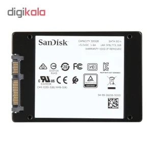 اس اس دی اینترنال سن دیسک مدل ULTRA 3D ظرفیت 500 گیگابایت