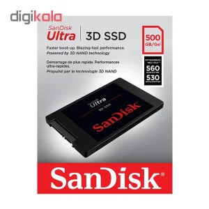اس اس دی اینترنال سن دیسک مدل ULTRA 3D ظرفیت 500 گیگابایت