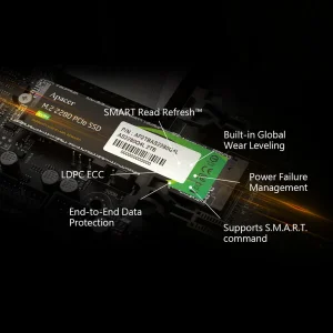 اس اس دی اینترنال PCIe Gen4 x4 اپیسر مدل AS2280Q4L ظرفیت 256 گیگابایت