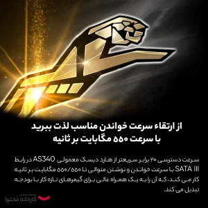 اس اس دی اینترنال اپیسر مدل AS340 PANTHER ظرفیت 960 گیگابایت