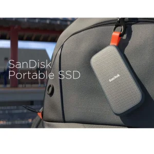اس اس دی اکسترنال سن دیسک مدل PORTABLE E30 ظرفیت 2 ترابایت رابط USB 3.2 Gen2