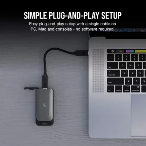 اس اس دی اکسترنال کورسیر مدل EX100U ظرفیت 2 ترابایت رابط USB 3.2 Gen2