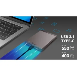 اس اس دی اکسترنال لکسار مدل SL200 ظرفیت 1 ترابایت رابط USB 3.1 Gen1