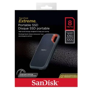 اس اس دی اکسترنال سن دیسک مدل EXTREME E61 ظرفیت هشت ترابایت رابط USB Type-C 3.2