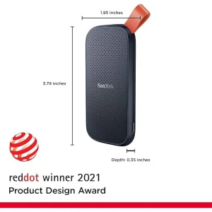 اس اس دی اکسترنال سن دیسک مدل PORTABLE E30 ظرفیت 1 ترابایت رابط USB 3.2 Gen2