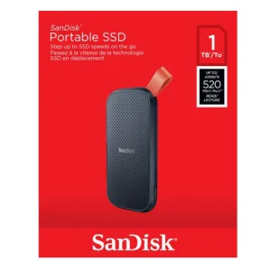 اس اس دی اکسترنال سن دیسک مدل PORTABLE E30 ظرفیت 1 ترابایت رابط USB 3.2 Gen2
