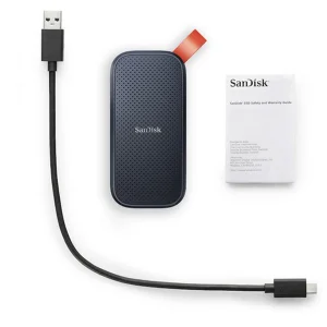 اس اس دی اکسترنال سن دیسک مدل PORTABLE E30 ظرفیت 1 ترابایت رابط USB 3.2 Gen2