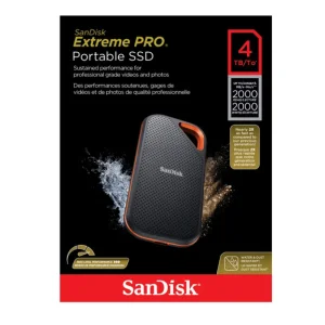 اس اس دی اکسترنال سن دیسک مدل Extreme E81 ظرفیت 4 ترابایت رابط USB 3.2 Gen2