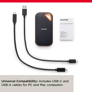 اس اس دی اکسترنال سن دیسک مدل Extreme E81 ظرفیت 4 ترابایت رابط USB 3.2 Gen2