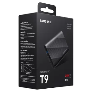 اس اس دی اکسترنال سامسونگ مدل T9 ظرفیت 1 ترابایت رابط USB 3.2 Gen2