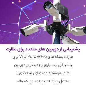 هارددیسک اینترنال وسترن دیجیتال مدل Purple WD100PURZ ظرفیت 10 ترابایت