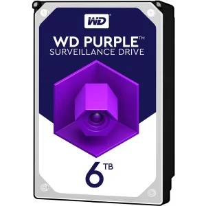 هارد دیسک اینترنال وسترن دیجیتال با رابط SATA 3.0 مدل WD 6TB Purple 256MB SATA 6Gb/s ظرفیت 6 ترابایت