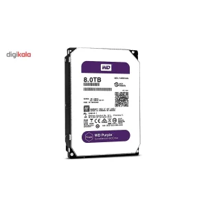 هارددیسک اینترنال وسترن دیجیتال مدل Purple WD80PURZ ظرفیت 8 ترابایت