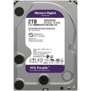 هارد دیسک اینترنال وسترن دیجیتال با رابط SATA 3.0 مدل WD 2TB Purple 64MB SATA 6Gb/s ظرفیت 2 ترابایت