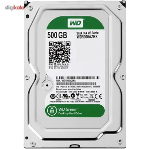 هارددیسک اینترنال وسترن دیجیتال سری سبز مدل WD5000AZRX ظرفیت 500 گیگابایت