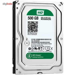 هارددیسک اینترنال وسترن دیجیتال سری سبز مدل WD5000AZRX ظرفیت 500 گیگابایت