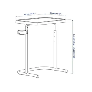 میز لپ تاپ ایکیا مدل BJORKASEN کد 437