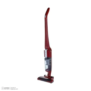 جارو شارژی عصایی ایکس‌ویژن مدل SVC-2950 باتری لیتیوم‌یونی 2000 میلی‌آمپر، موتور 140 وات با توان مکش 8 کیلوپاسکال، فیلتر HEPA قابل شست‌وشو، تنظیم سرعت دو حالته و پایه شارژ دیواری