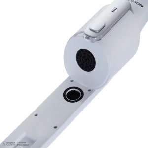 جارو شارژی عصایی ایکس‌ویژن مدل SVC-2950 باتری لیتیوم‌یونی 2000 میلی‌آمپر، موتور 140 وات با توان مکش 8 کیلوپاسکال، فیلتر HEPA قابل شست‌وشو، تنظیم سرعت دو حالته و پایه شارژ دیواری