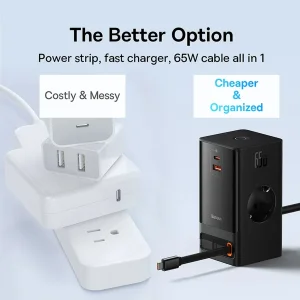 چندراهی برق بیسوس مدل B-PS301 65W