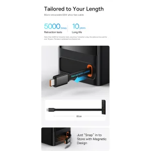 چندراهی برق بیسوس مدل B-PS301 65W