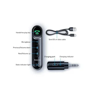 گیرنده بلوتوثی باسئوس مدل type 7 Aux car wireless