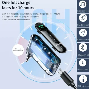 گیرنده بلوتوثی باسئوس مدل type 7 Aux car wireless