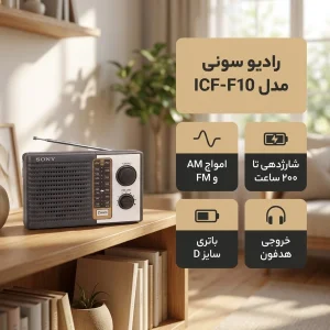 رادیوی دو بانده سونی ICF-F10