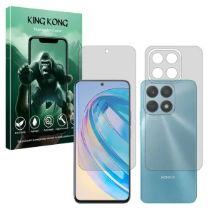 محافظ صفحه نمایش مات کینگ کونگ مدل Tough مناسب برای گوشی موبایل آنر X8a به همراه محافظ پشت گوشی