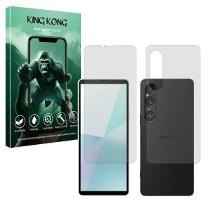 محافظ صفحه نمایش مات کینگ کونگ مدل Tough مناسب برای گوشی موبایل سونی Xperia 1 VI به همراه محافظ پشت گوشی