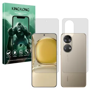 محافظ صفحه نمایش مات کینگ کونگ مدل Tough مناسب برای گوشی موبایل هوآوی P50 Pro به همراه محافظ پشت گوشی