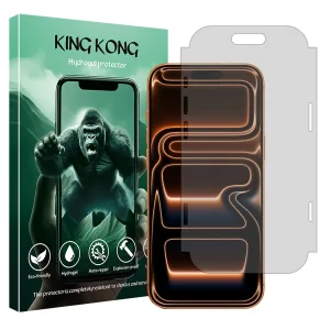محافظ صفحه نمایش شفاف کینگ کونگ مدل Tough مناسب برای گوشی موبایل اپل iPhone 17 Pro Max