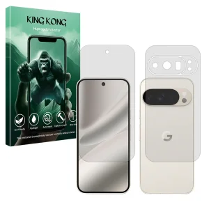 محافظ صفحه نمایش مات کینگ کونگ مدل Tough مناسب برای گوشی موبایل گوگل Pixel 10 Pro به همراه محافظ پشت گوشی