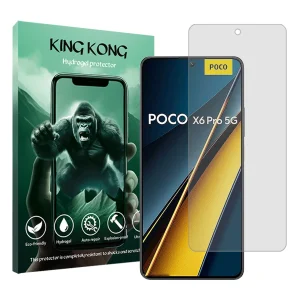 محافظ صفحه نمایش شفاف کینگ کونگ مدل Tough مناسب برای گوشی موبایل شیائومی Poco X6 Pro