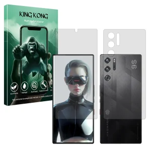 محافظ صفحه نمایش مات کینگ کونگ مدل Tough مناسب برای گوشی موبایل زد تی ای Nubia Red Magic 9S Pro به همراه محافظ پشت گوشی