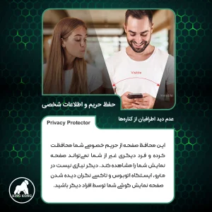 محافظ صفحه نمایش حریم شخصی کینگ کونگ مدل Tough مناسب برای گوشی موبایل بلک ویو A96