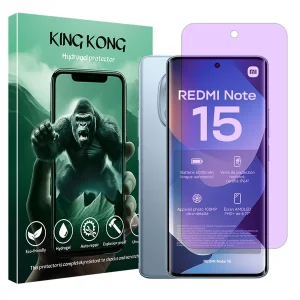 محافظ صفحه نمایش فیلتر بنفش کینگ کونگ مدل Eye Care مناسب برای گوشی موبایل شیائومی Redmi Note 15 4G