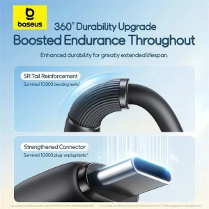 کابل تبدیل USB به لایتنینگ/USB-C/micro-USB بیسوس مدل P10376303121-01 3.5A طول 0.8 متر