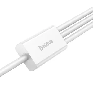 کابل تبدیل USB به microUSB / لایتنینگ / USB-C باسئوس مدل Superior Series  طول 1.5 متر