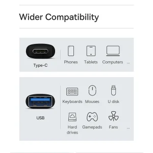 مبدل USB-C به USB 3.1 بیسوس مدل 10Gbps-OTG