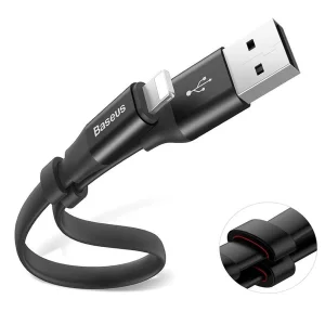 کابل تبدیل USB به لایتنینگ باسئوس مدل CALMBJ-B طول 0.23 متر