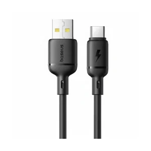 کابل تبدیل USB-A به USB-C بیسوس مدل Silky P10377703113-02 طول 1 متر