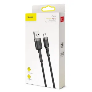 کابل تبدیل USB به MicroUSB/usb باسئوس مدل CA-H1 طول 3 متر