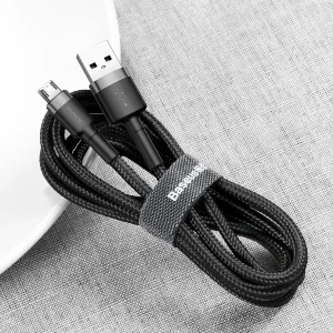 کابل تبدیل USB به MicroUSB/usb باسئوس مدل CA-H1 طول 3 متر